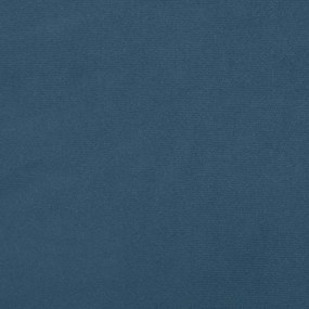 vidaXL Στρώμα με Pocket Springs Σκούρο Μπλε 140x220x20 εκ. Βελούδινο