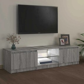 vidaXL Έπιπλο Τηλεόρασης με LED Γκρι Sonoma 140 x 40 x 36 εκ.