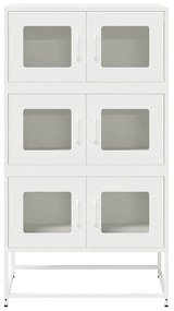 vidaXL Highboard Λευκό 68x39x123 cm Ατσάλι