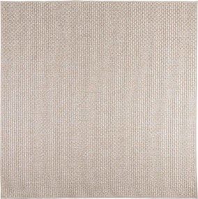 vidaXL Χαλιά χώρου τετράγωνο FARO Κρεμ 200 x 200 cm Πολυεστέρας