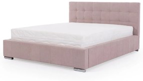 Υπέρδιπλο Κρεβάτι Firenzo, μπέζ με ασημί πόδια 200x105x220cm-BOG6321