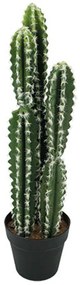 Τεχνητό Φυτό Σε Γλάστρα Κάκτος 04-00-18732 58cm Green-White Marhome Synthetic