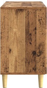 vidaXL Πλαϊνό γραφείο Παλαιωμένο ξύλο 89 x 34,5 x 60 εκ.