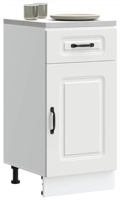 ντουλάπι βάσης κουζίνας Kalmar Λευκό από Επεξεργασμένο Ξύλο