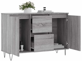 vidaXL Μπουφές Γκρι Sonoma 101,5 x 35 x 70 εκ. από Επεξεργασμένο Ξύλο