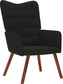 vidaXL Πολυθρόνα Relax Μαύρη Βελούδινη