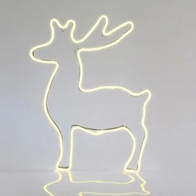 Eurolamp Τάρανδος 65x58cm Νέον Φωτοσωλήνα 3m IP44 Θερμό Λευκό 600-23007
