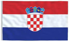 vidaXL Κροατική Σημαία και Ιστός 6,23 μ. από Αλουμίνιο