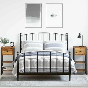 vidaXL Κομοδίνο 2 τμχ. Καφέ 33.5 x 36 x 70 εκ