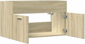 vidaXL Ντουλάπι Νιπτήρα Sonoma Δρυς 80 x 38,5 x 46 εκ. από Επεξ. Ξύλο