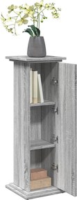vidaXL Βάση Οθόνης με Αποθ. Γκρι Sonoma 31x30x90 εκ Επεξεργασμένο Ξύλο