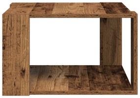 vidaXL Τραπέζι Καφέ Παλιό Ξύλο 51.5x51.5x30 εκ. Φτιαγμένο από Ξύλο