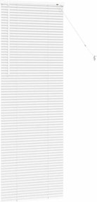 vidaXL Βενετσιάνικες Ρόδες Λευκό 175 x 60 εκ Αλουμίνιο