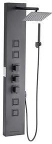 VEVOR Shower Panel Tower System Stainless Steel Column Rainfall Head Massage Jet