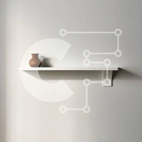 Intra Συλλεκτικό Ξύλινο Παζλ Plywood  4mm - Μινιμαλιστικό εσωτερικό με λευκό ράφι και καφέ βάζο Σε Ξύλινο Κουτί - Διαστάσεις Puzzle: 10x10 cm – 25 κομμάτια