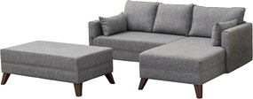 Corner Sofa-Bed Bella Corner Sofa Right 2 Grey