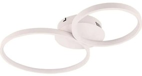 Φωτιστικό Οροφής - Πλαφονιέρα Fredy LED-FREDY-PL2 30W Led Φ52cm & Φ16cm 11,5cm White Luce Ambiente D Aluminium