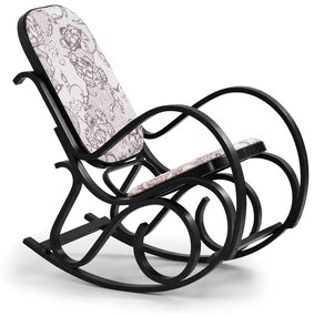 Κουνιστή καρέκλα Houston 157, 95x52x90cm, Wenge, Ταπισερί, Ξύλο, Ξύλινα