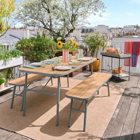 Μεταλλικό τρόλεϊ με ροδάκια FLEURY