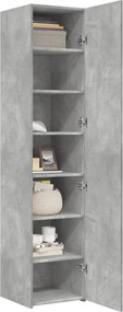 vidaXL Ντουλάπι Γκρι Σκυροδέματος 40x42,5x185 εκ. Επεξεργασμένο Ξύλο