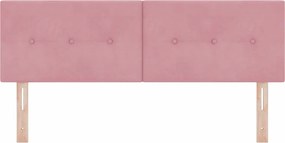 vidaXL Κεφαλάρι Ροζ 144 cm Βελούδο