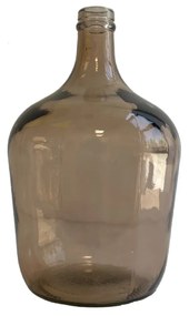 Διακοσμητικό Βάζο Μπουκάλι Γυάλινο Καφέ Διαφανές 18x30εκ. Vetro MSA 20-31-893