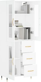 vidaXL Ντουλάπι Λευκό 69,5x34x180 εκ. από Επεξεργασμένο Ξύλο