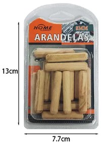 Ξύλινες καβίλιες Φ8mm 20τμχ - Wooden frame pegs Φ8mm 20pcs
