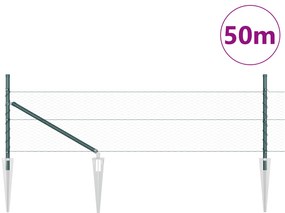 vidaXL Πράσινος Φράχτης  0.4x50 μ Χάλυβας