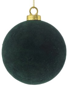 Χριστουγεννιάτικη Μπάλα Βελούδινη Πράσινη 8εκ. iliadis 81777