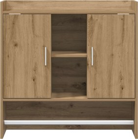 vidaXL Ράφι Τοίχου Επιτοίχιο Artisan Δρυς 80 x 36 x 80 εκ