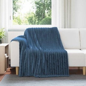 vidaXL Ριχτάρια 6 pcs Σκούρο μπλε 200 x 150 cm Μαλλί