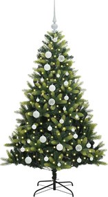 vidaXL Τεχνητό Χριστουγεννιάτικο Δέντρο με Συρταρωτές Βαθμίδες 150 LED