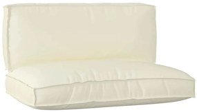 vidaXL Σετ Μαξιλαριών Πάγου 2 pcs Κρεμ Ύφασμα Όξφορντ