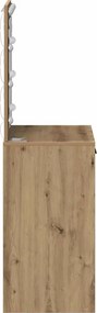 vidaXL Τραπέζι περιποίησης Artisan Oak 50 x 41 x 135 εκ