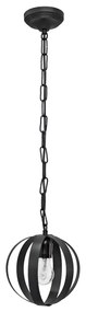 Φωτιστικό Οροφής Κρεμαστό Lama/18 1/L Chain 34-0066 Black Metal