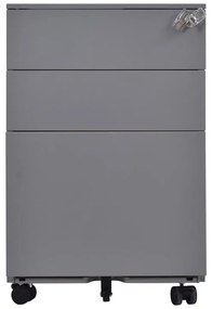 WOODWELL Ε6009,1ΣΥΡΤΑΡΙΕΡΑ Μέταλλο Βαφή Γκρι 39x52x60cm Ε6009,1