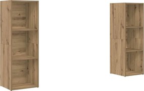 vidaXL Σετ επίπλου τηλεόρασης 2 pcs Artisan Oak Επεξεργασμένο ξύλο
