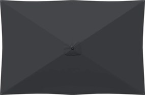 vidaXL Ομπρέλα Κήπου με Βάση 200 x 300 cm Πολυεστέρας Ορθογώνιος