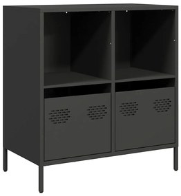 vidaXL Ντουλάπι Μαύρο 68x39x73,5 εκ. από Χάλυβα Ψυχρής Έλασης