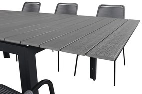 Σετ Τραπέζι και καρέκλες Dallas 2990, Polyξύλο, Σχοινί | Epipla1.gr