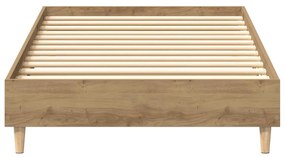 vidaXL Πλαίσιο κρεβατιού χωρίς στρώμα Artisan Oak 100x200 cm