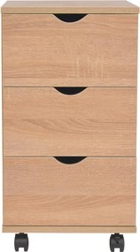 vidaXL Συρταριέρα Χρώμα Δρυός 33 x 45 x 60 εκ.