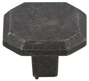 Roline 569 Πόμολο Επίπλου από Ζάμακ Black Iron 32X31mm
