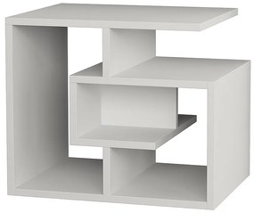 Τραπεζάκι βοηθητικό Labirent Megapap Megapap χρώμα λευκό 54x40x45εκ.