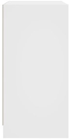 vidaXL Βοηθητικό Ντουλάπι Λευκό 68x37x75,5 εκ. με Γυάλινες Πόρτες