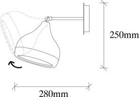 Wall Lamp Yıldo - 6902 White
Gold