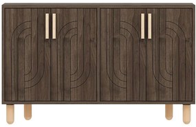 Μπουφές Rodney 327ODS1293 120x29,6x73,6cm Walnut-Oak Particle Board, Melamine