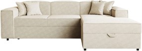 Γωνιακός καναπές Santos-Beige-Δεξιά