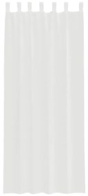 vidaXL Κουρτίνες Voile με βρόχους 2 τεμάχια Λευκό 140x260 cm